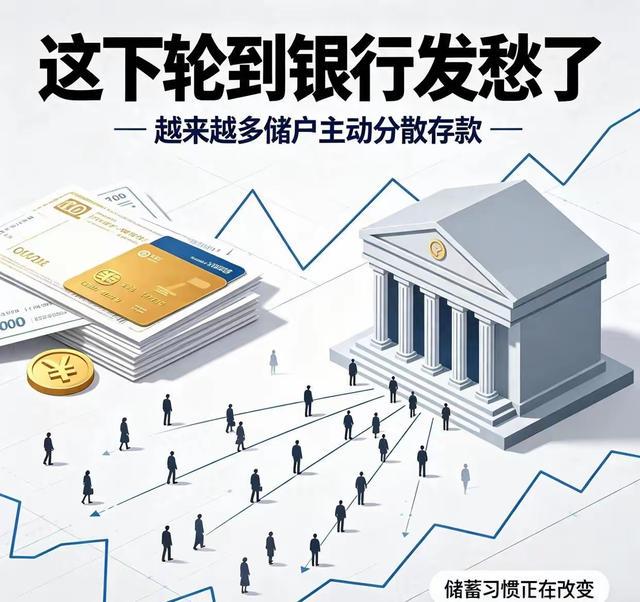 各银行发愁了越来越多储户主动把大额存款分散到多家不同商业银行