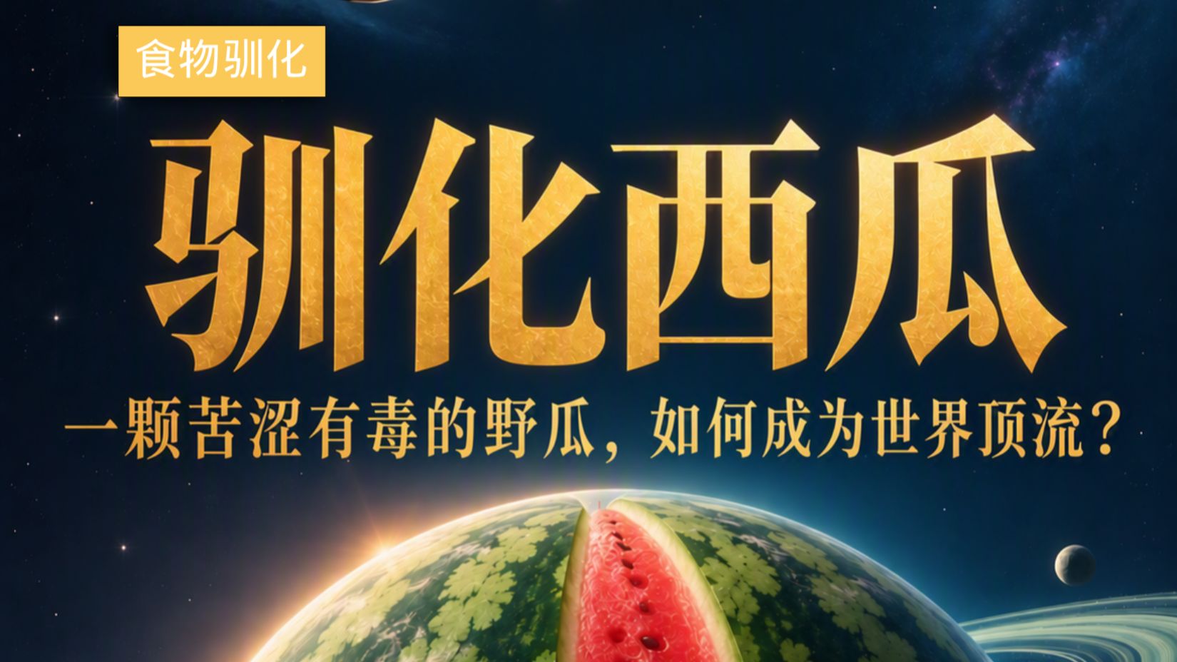 驯化西瓜：一颗苦涩有毒的野瓜，如何成为世界顶流