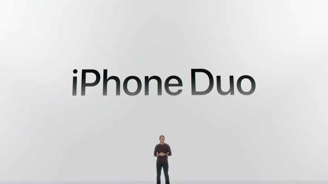 苹果折叠屏iPhone Duo正式亮相