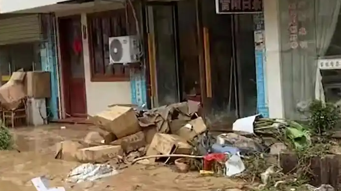 福建“中国白茶第一街”被淹