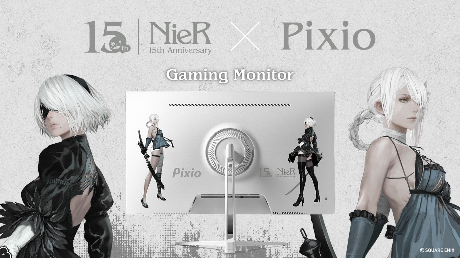 Pixio 推出《尼尔》联名款 PX278WAVE 游戏显示器，WQHD 180Hz 规格