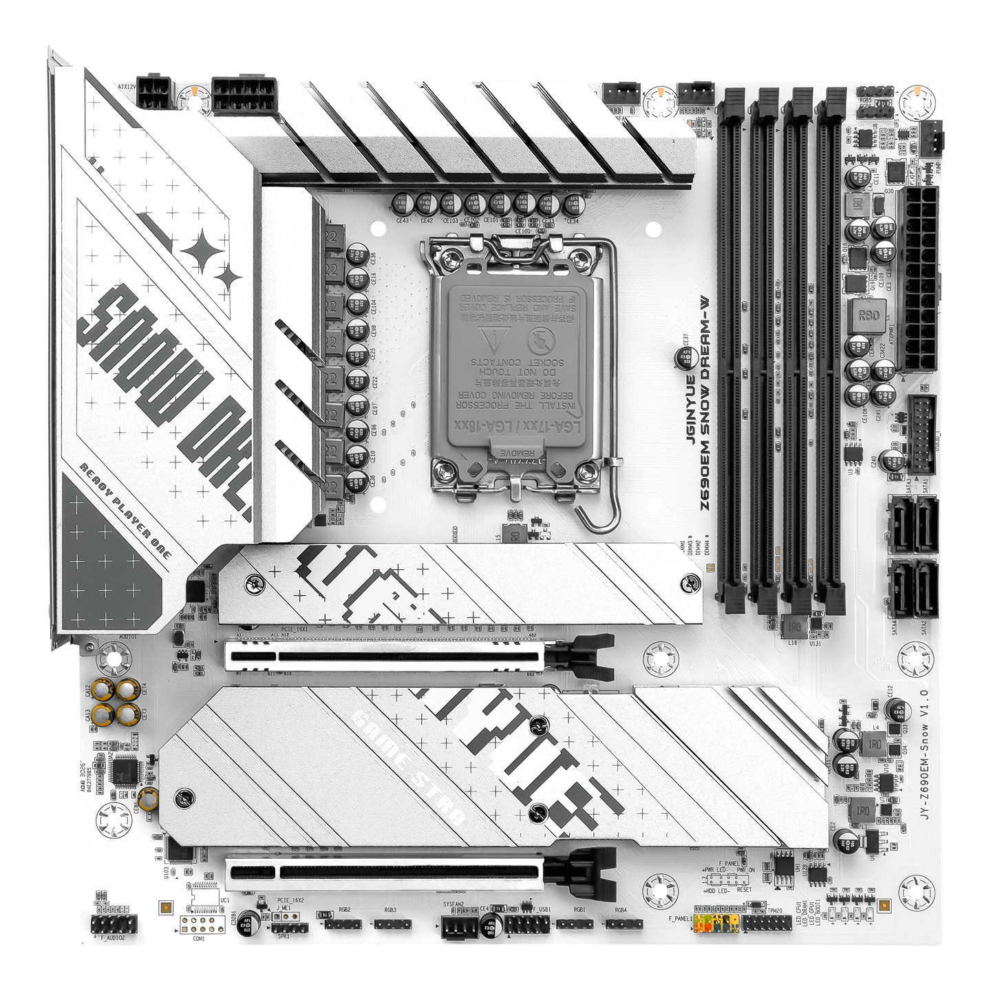 精粤推出 Z690EM Snow Dream-W 主板：主扩展槽支持 PCIe Gen5 ×16
