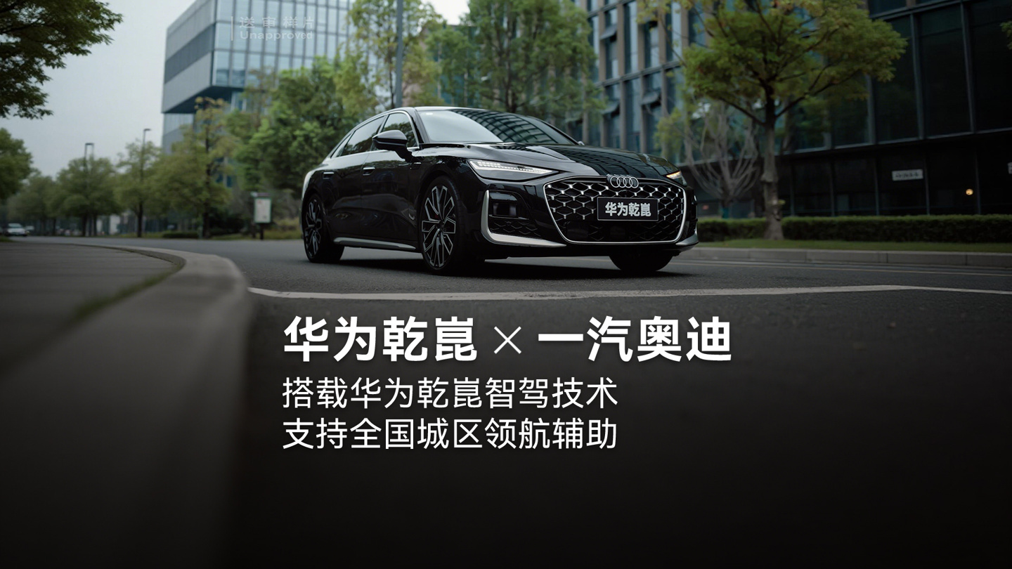 全新奥迪 A6L 官宣到店：搭载华为乾崑智驾技术，支持全国城区领航辅助功能