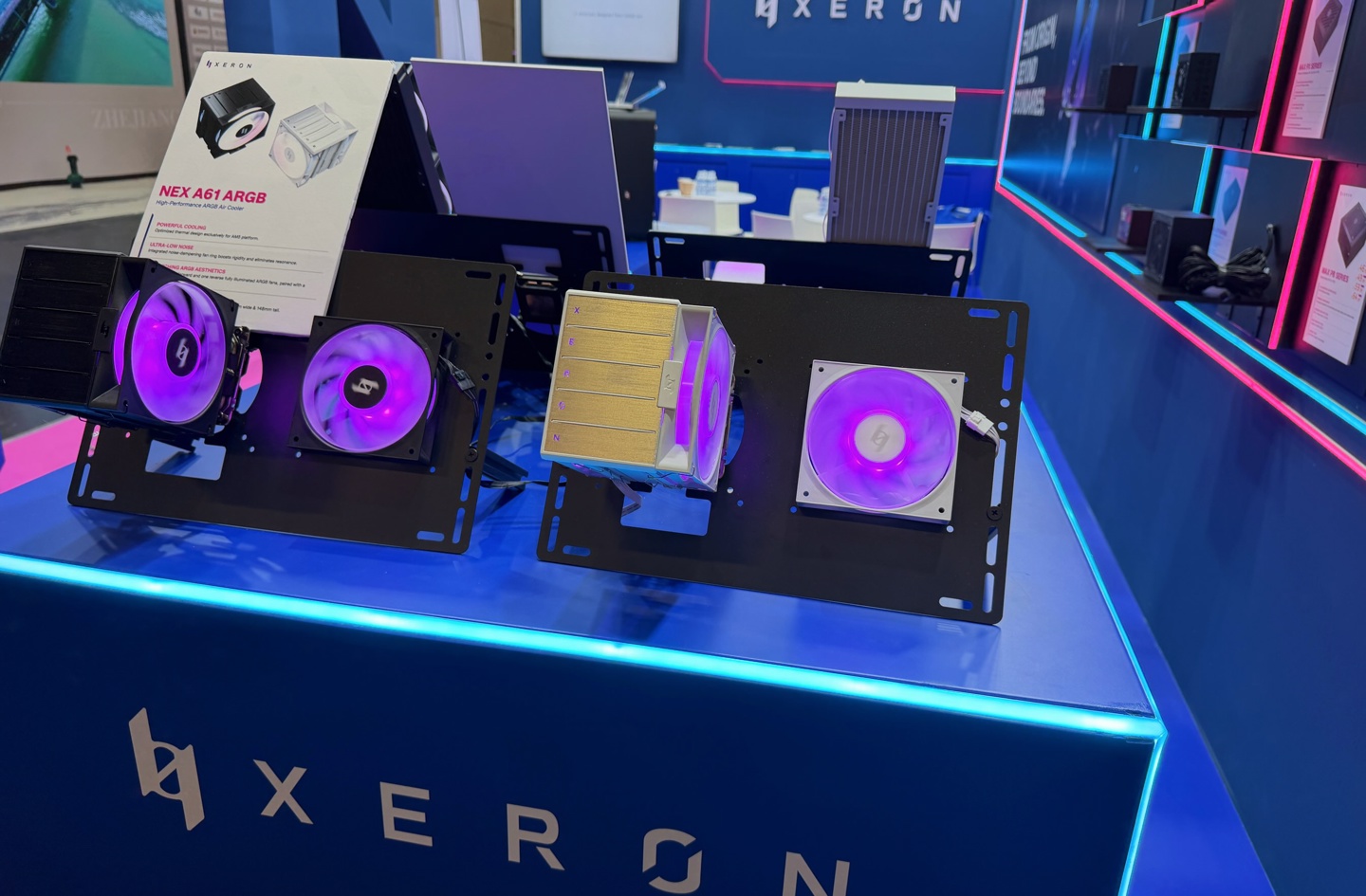 XERON 推出风冷散热器 NEX A61 ARGB：6 热管直触，250W 解热