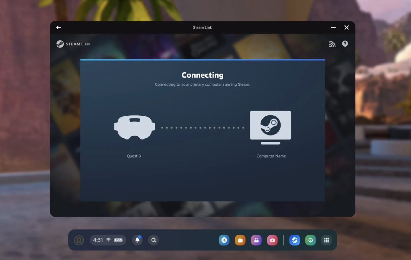 V社为 Meta Quest 头显 Steam Link 串流应用带来 2.17.8 公测版更新，新增 USB 有线串流功能