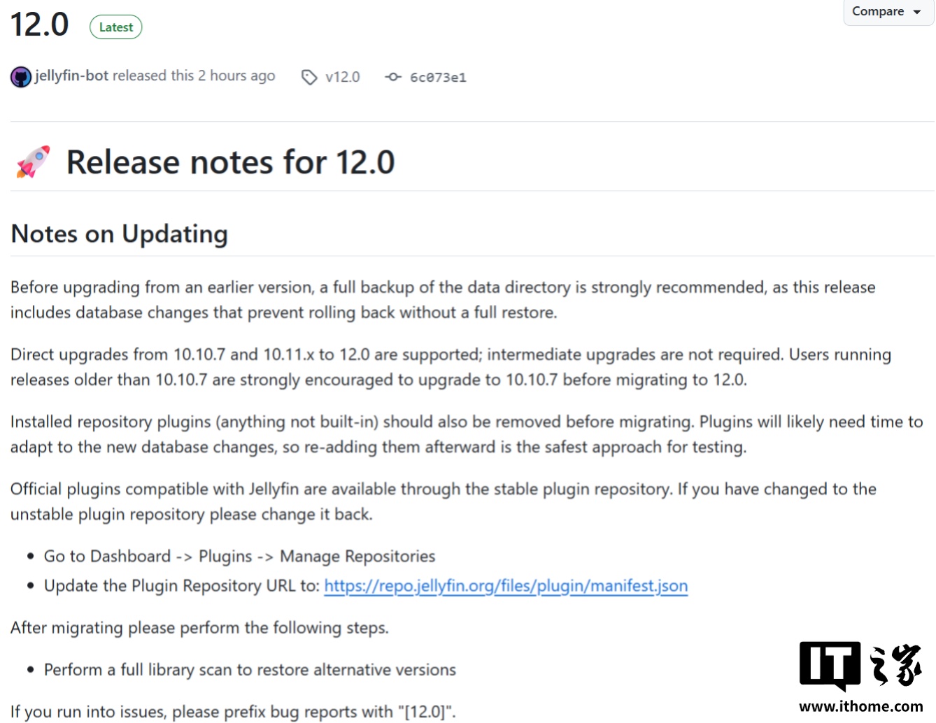 开源媒体服务器 Jellyfin 12.0 发布：原生支持书籍与漫画，启用现代化 UI 界面