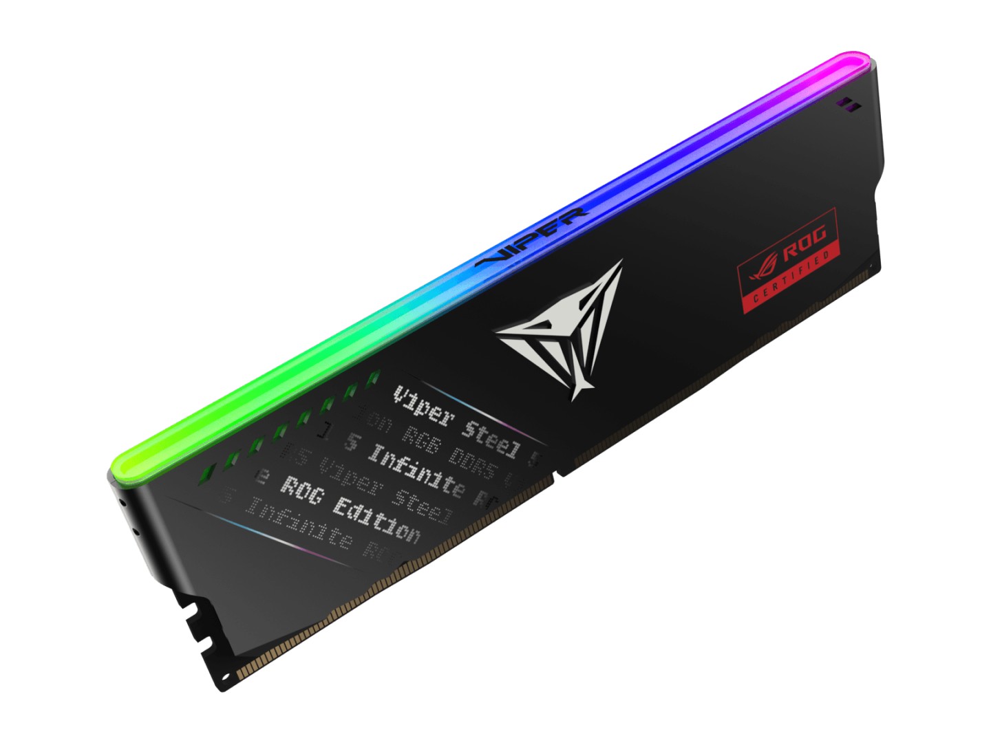 Patriot 推出 ROG 联名版 Steel 5 Infinite RGB DDR5 内存模组，至高 7600MT/s