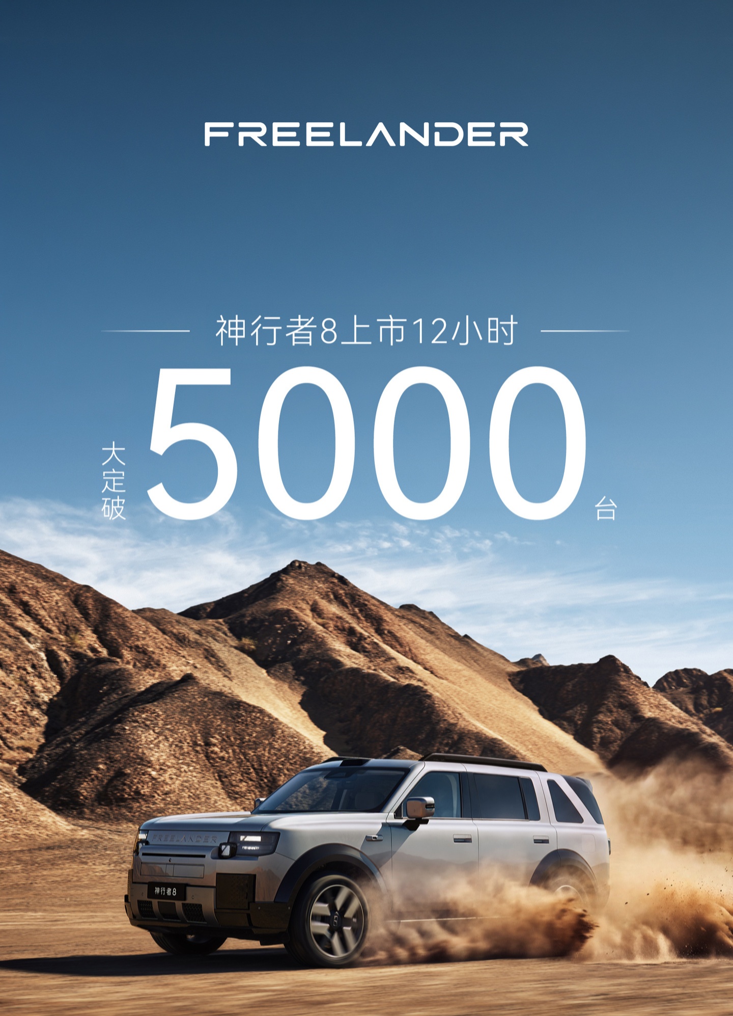 奇瑞捷豹路虎神行者 8 上市 12 小时大定突破 5000 台，28.99 万元起