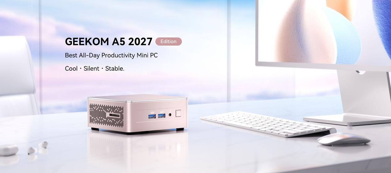 GEEKOM 发布 A5 2027 迷你主机：基于 AMD 锐龙 7 7730U，提供 3 盘位