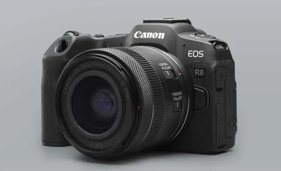 佳能 EOS R8 Mark II 相机曝光：2400 万像素全画幅，7.5 档机身防抖