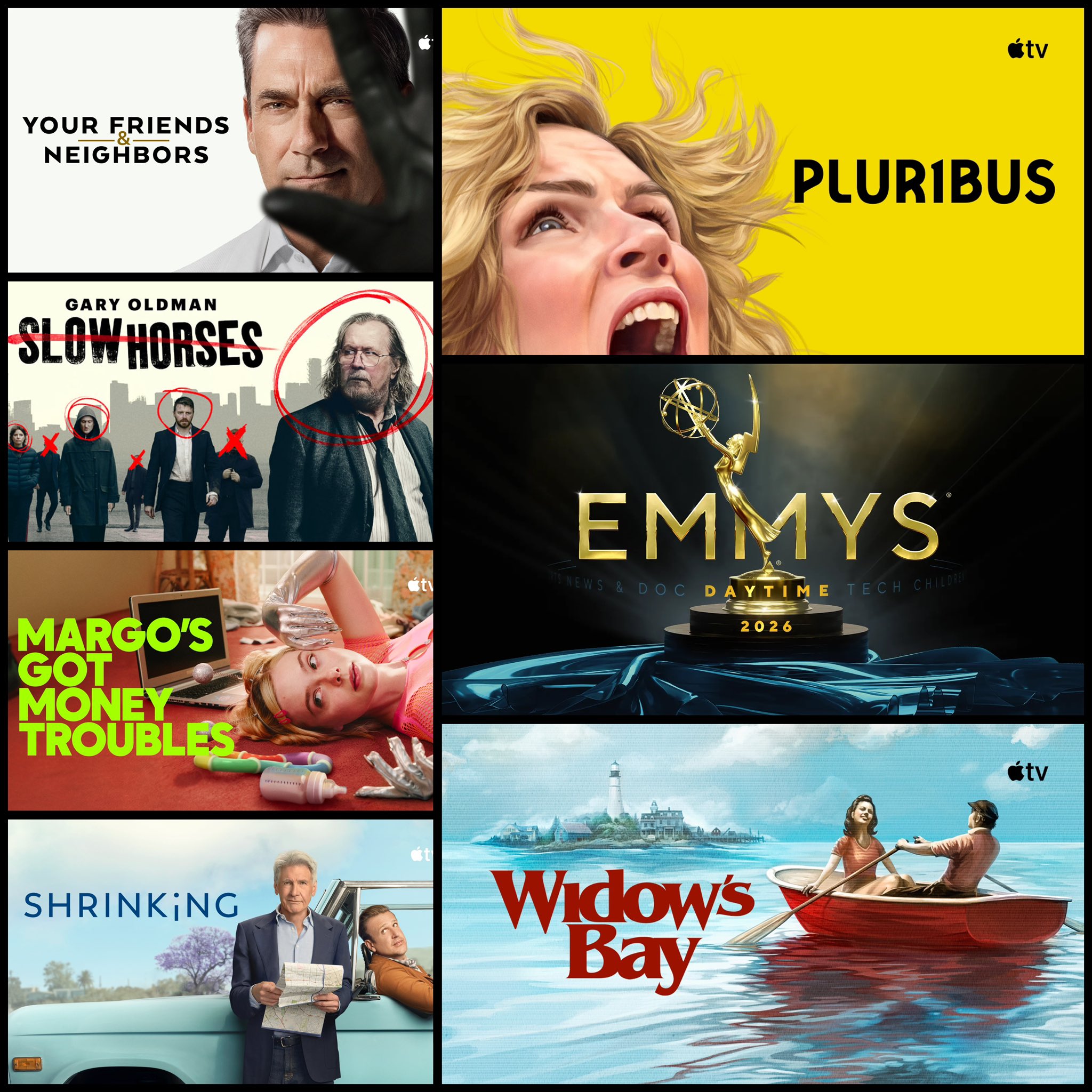 苹果 Apple TV+《寡妇湾》横扫 6 项艾美奖，《同乐者》2 项、《流人》1 项