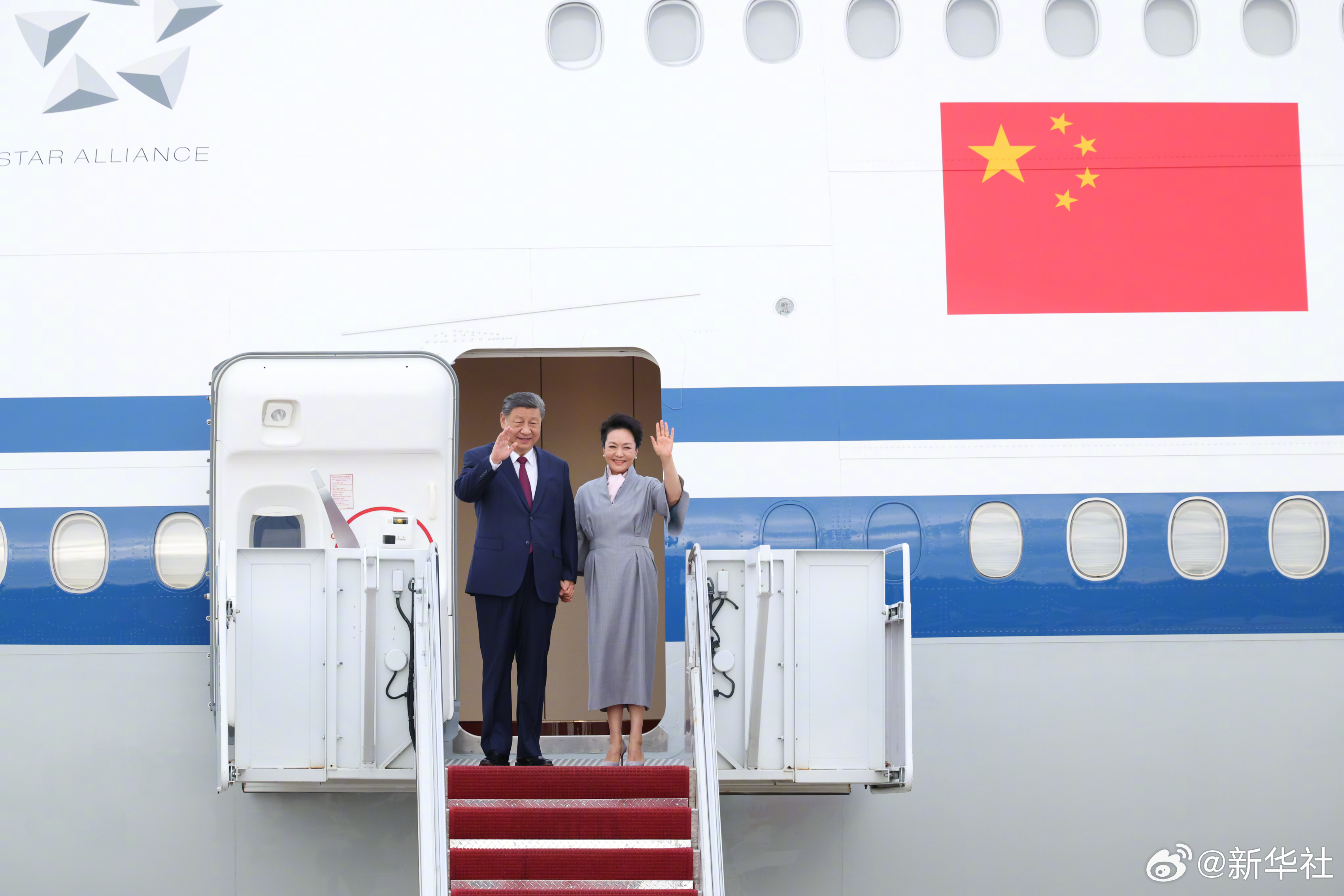 高清大图丨习近平抵达华盛顿对美国进行国事访问