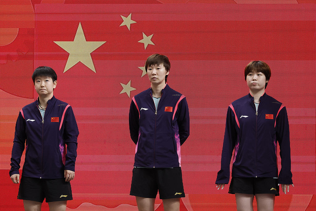 中国队战胜日本队，实现亚运女团六连冠