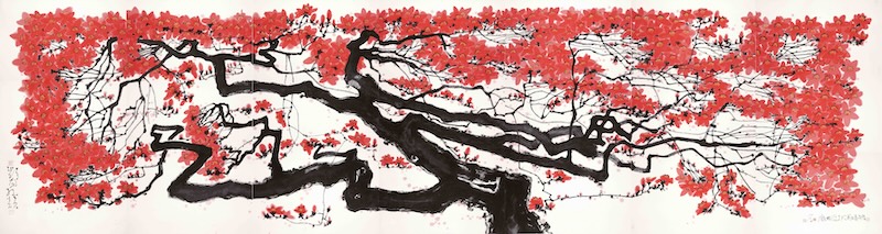 当红木棉“对话”白玉兰，陈家泠广东呈现笔墨探索