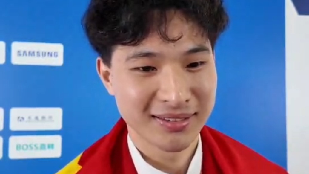 比赛期间一天只睡五六小时！世赛精细木工项目金牌欧祖安说国庆假期要睡上7天