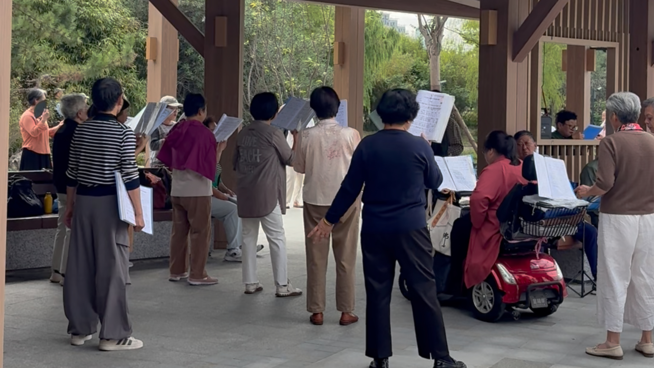 长风公园焕新归来，唱歌跳舞伴奏“声浪”扰民有何解？