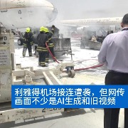 明查｜利雅得机场接连遭袭，但这些画面是AI生成和旧视频