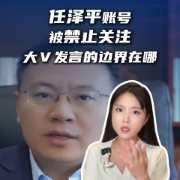 马上评丨任泽平账号被禁止关注，大Ｖ发言的边界在哪