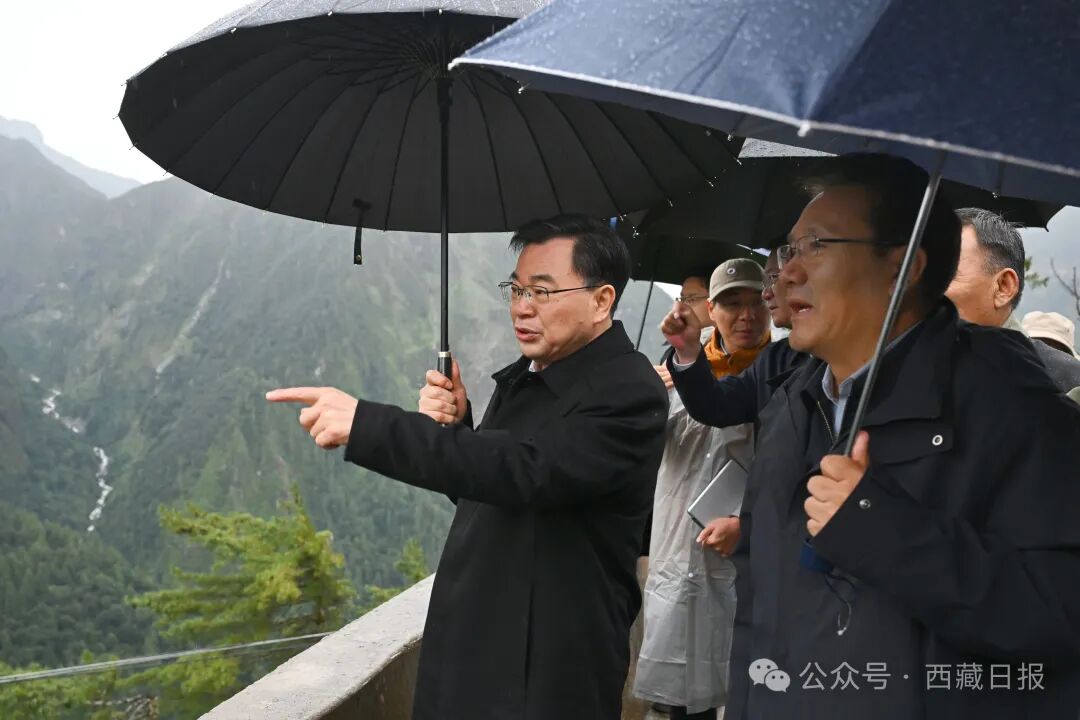西藏自治区党委书记胡昌升调研督导吉隆泥石流灾害善后处置工作