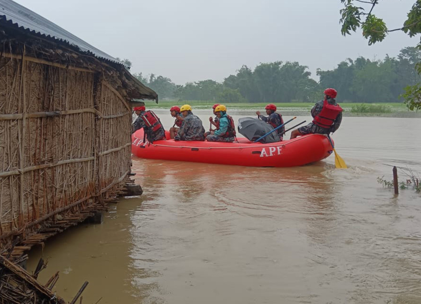 尼泊尔强降雨引发灾情，已致21人死亡