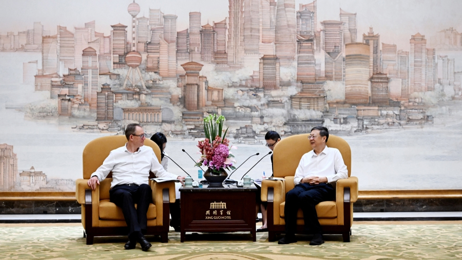 陈吉宁会见德国博世集团董事会主席克里斯蒂安·菲舍尔