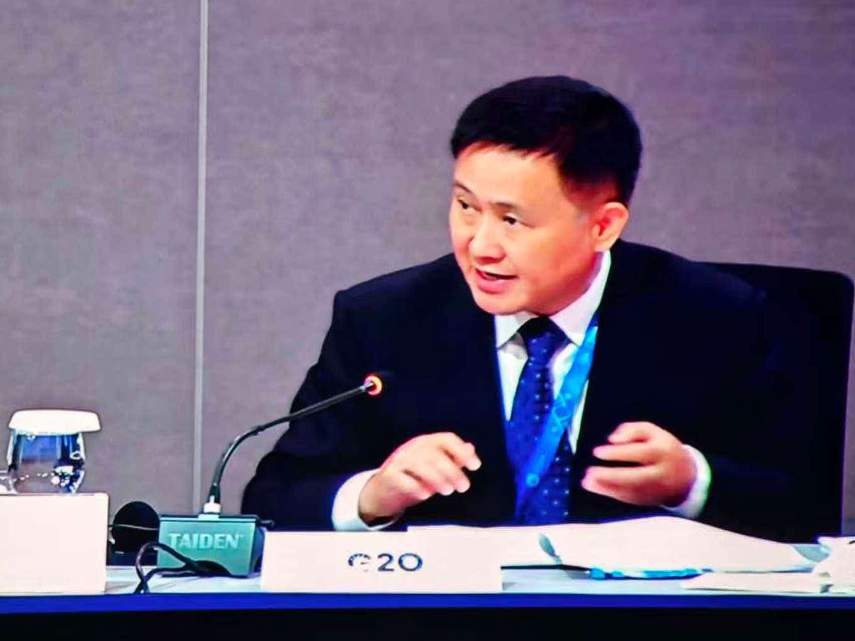 央行行长潘功胜出席二十国集团财长和央行行长会议