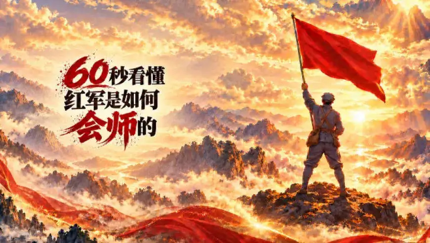 课本里的“胜利会师”，放到地图上看有多震撼？