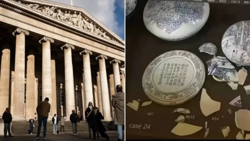 网友称大英博物馆一青花瓷碗在展柜内摔碎，在场留学生讲述：当日展厅非常拥挤