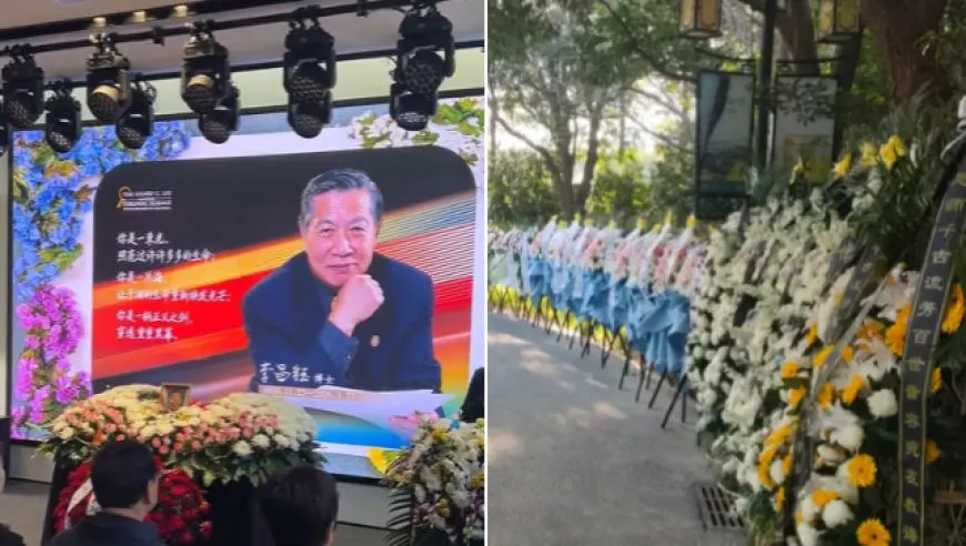 “华裔神探”李昌钰安葬扬州，悼念花篮排了近百米，如皋老炉烧饼专门送花篮感恩