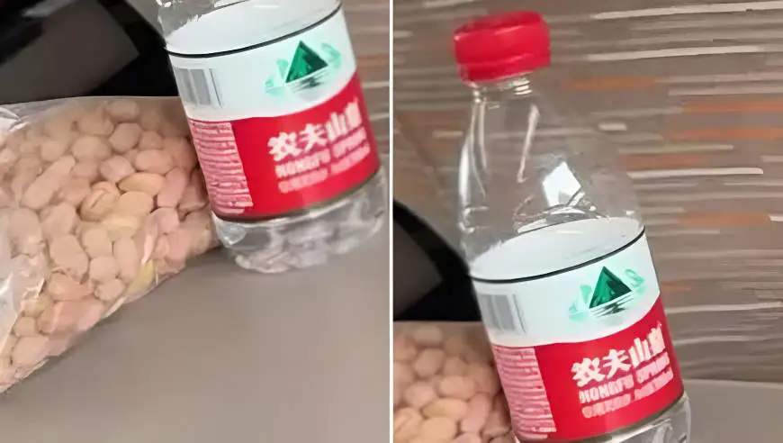 网友称高铁乘客喝白酒酒味刺鼻，其将酒装矿泉水瓶里，12306回应