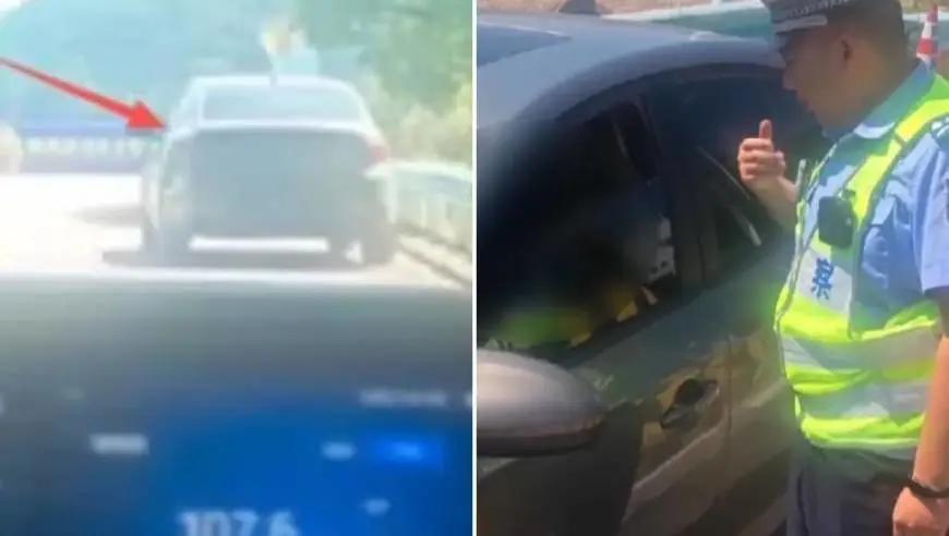 被继母怀疑拿钱，15岁女孩负气离家，拿走车钥匙看视频自学驾驶，从湖南行驶至贵州被民警拦截