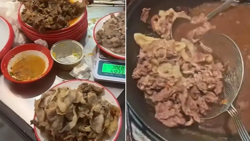 顾客在一自助火锅店吃完被扣50元押金，反手给差评；店家：他们煮熟2斤多肉未吃，浪费上百元