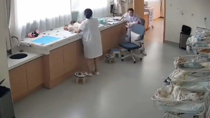 地震来临瞬间，孕晚期护士和同事抱起4名婴儿避险