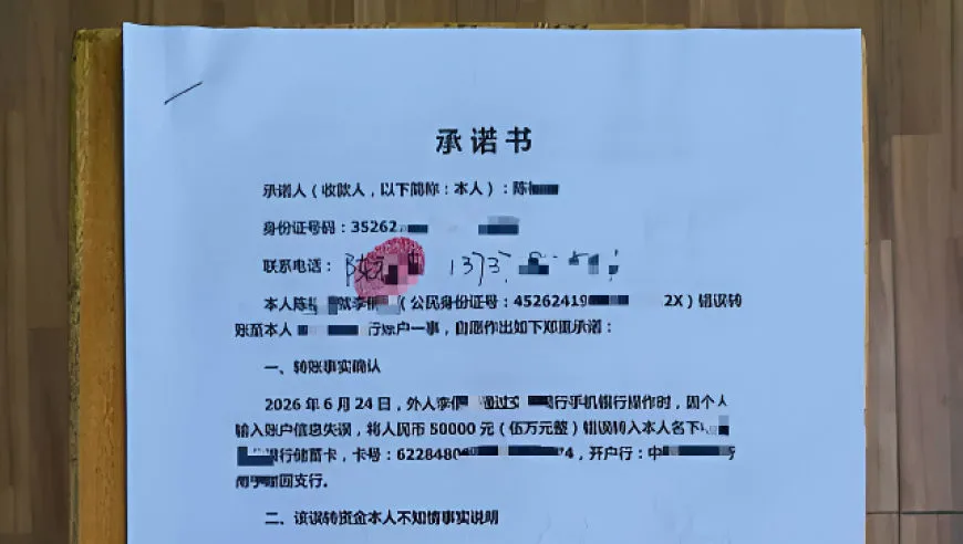 南宁一女子转账转错人，5万元刚进入对方账户，就被银行划走偿还信用卡欠款！这笔钱还能要回来吗？