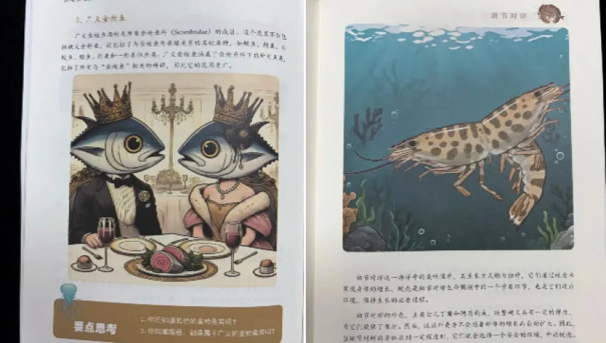 科普丛书出现“双头虾”“鱼头人身”等怪异图片，中国农业出版社回应