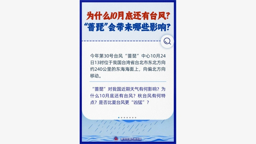 为什么10月底还有台风，“蔷琵”会带来哪些影响