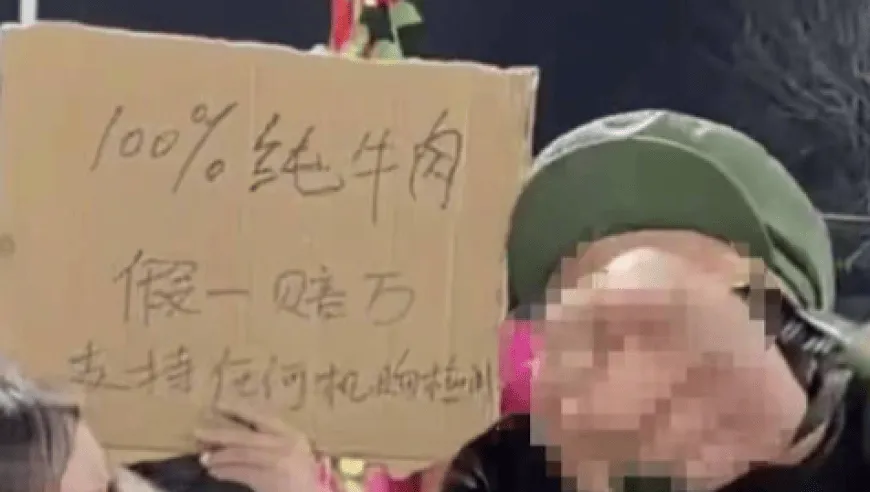 百万粉丝网红卖合成牛肉，声称“100%纯牛肉”“假一赔万”！遭消费者起诉后，其团队成员辱骂原告方被行拘