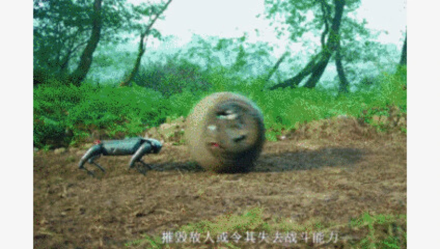 视频丨能侦察也能攻击！两栖球形机器人来了