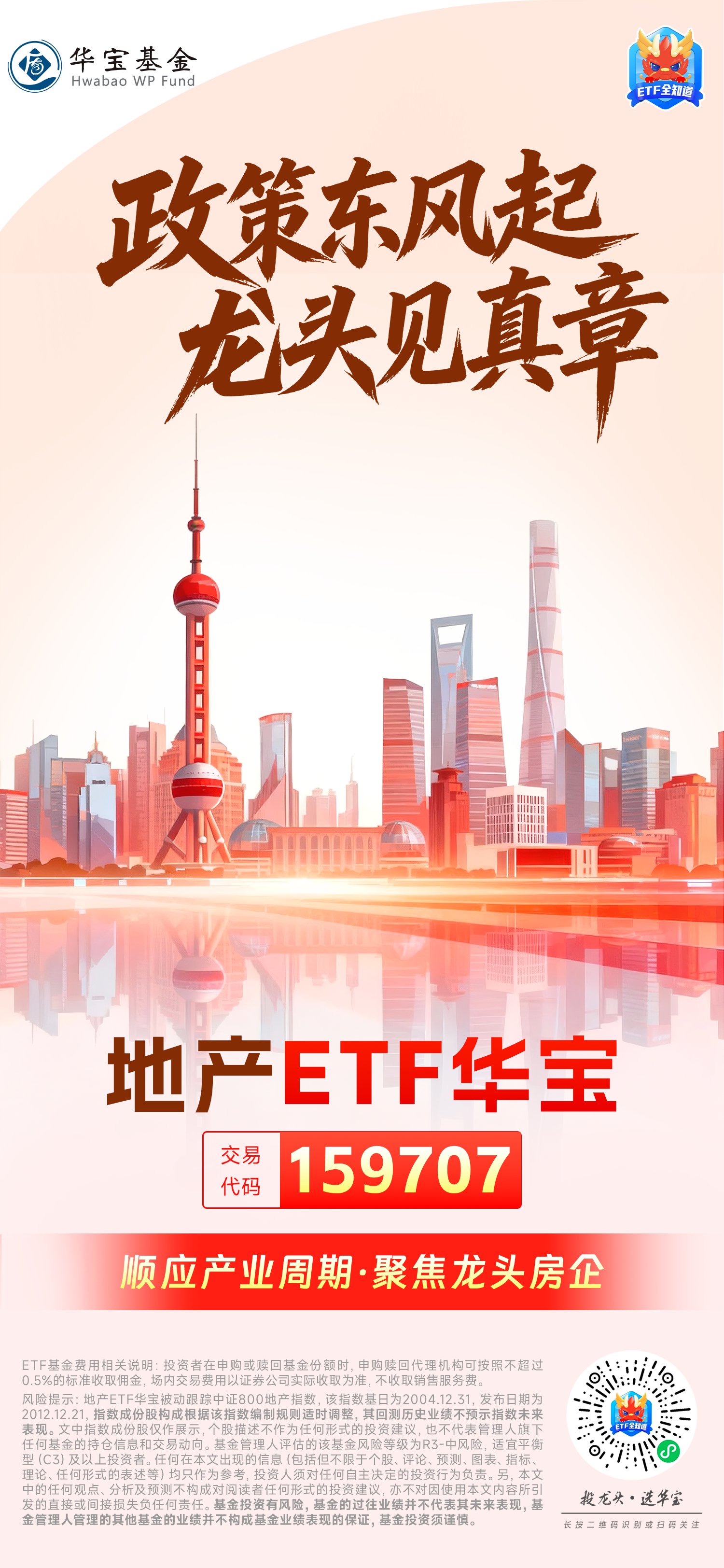 华宝基金地产ETF：一键布局地产龙头