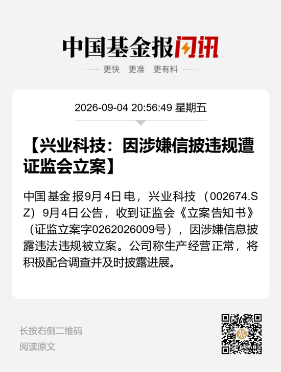 002674，被证监会立案调查