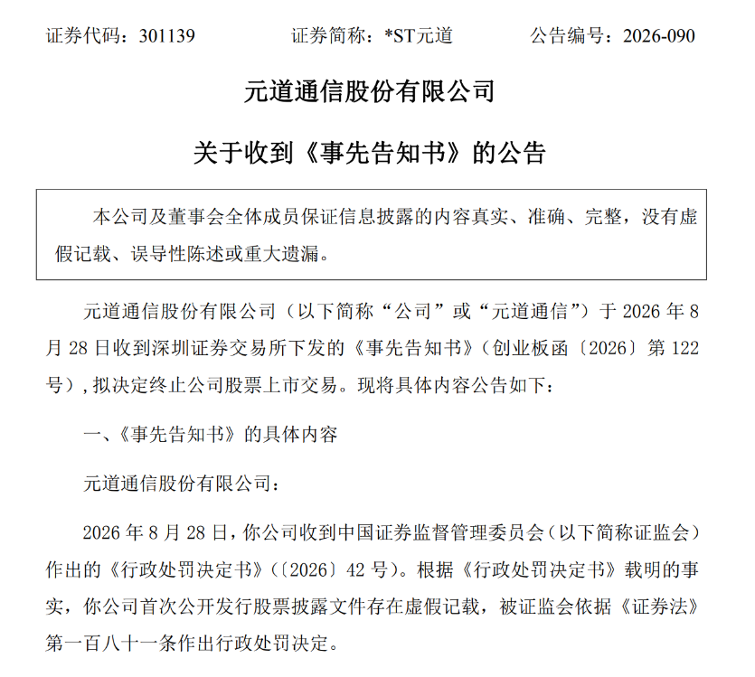 301139欺诈发行，被罚2.39亿元！或强制退市