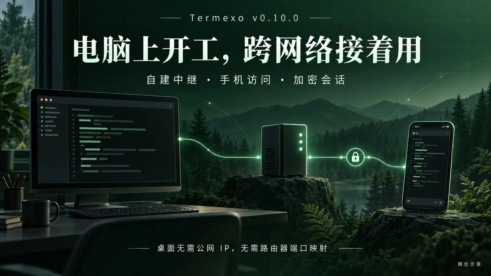 Termexo v0.10.0 发布：自建中继，跨网络访问桌面 AI 工作台