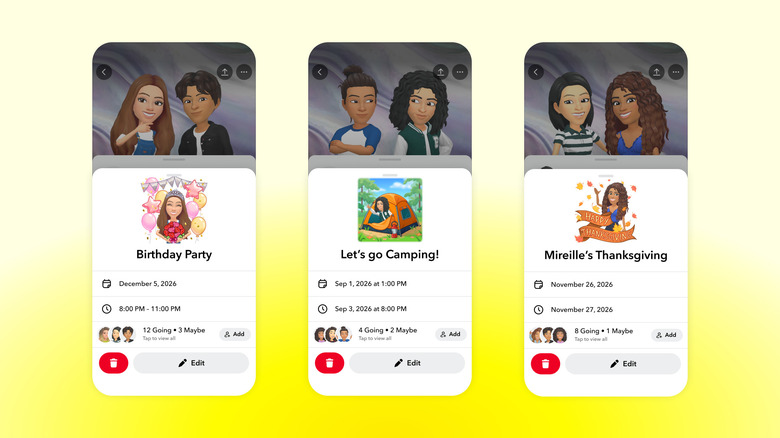 You can now plan IRL events on Snapchat